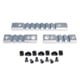 Presma 2 Pcs 3 Slot 1 7 Slot Picatinny Rail Section Kit for M-LOK Style Slots, with Sling Swivel Adapter, Silver, RLMLK1-S