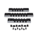 Presma 2 Pcs 5 Slot 1 7 Slot Picatinny Rail Section Kit for M-LOK Style Slots, with Sling Swivel Adapter, Black, RLMLK2