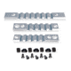 Presma 2 Pcs 5 Slot 1 7 Slot Picatinny Rail Section Kit for M-LOK Style Slots, with Sling Swivel Adapter, Silver, RLMLK2-S