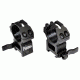 Presma 30mm Quick Release High Profile Scope Rings for Picatinny/Weaver Rails, Black, PRWG040