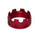 Presma Aluminum Castle Nut for .223/5.56/.308 Buffer Tube Receiver End Plates, Red, ABNT03-R