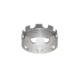 Presma Aluminum Castle Nut for .223/5.56/.308 Buffer Tube Receiver End Plates, Silver, ABNT03-S
