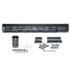 Presma AR-10 LR 308 Super Light M-LOK Series Free Float Handguards, 15in DPMS Low Profile, Black, M38M/L15