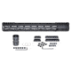 Presma AR-10 LR 308 Super Light M-LOK Series Free Float Handguards with Partial Top Rail, 15in DPMS Low Profile, Black, M38MP/L15