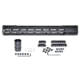Presma AR-10 LR 308 Super Light M-LOK Series Free Float Handguards with Partial Top Rail, 15in DPMS Low Profile, Black, M38MP/L15