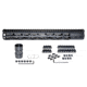 Presma AR-15 Super Light M-LOK Series Free Float Handguards, 15in, Black, MARM15