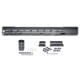 Presma AR-15 Super Light M-LOK Series Free Float Handguards with Partial Top Rail, 17in, Black, MARMP17