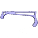 Presma Lightweight Aluminum M-LOK Handstop, Purple, HSML02-PUR