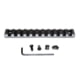 Presma Picatinny Rail Section for M-LOK Style Mounts, 11 Slot, Black, RL-ML11