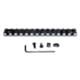 Presma Picatinny Rail Section for M-LOK Style Mounts, 13 Slot, Black, RL-ML13