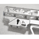 Presma Skeletonized Aluminum 6 Position Stock, Silver, AAST22-S