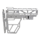 Presma Skeletonized Aluminum 6 Position Stock, Silver, AAST22-S