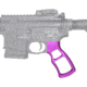 Presma Skeletonized Rear Pistol Grip for AR15, AR-10 LR-308, Purple, GP30-PUR