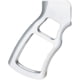 Presma Skeletonized Rear Pistol Grip for AR15, AR-10 LR-308, Silver, GP30-S