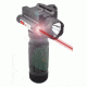 Sniper CREE Q5 LED 260 Lumens Flashlight with Red 5mw Laser Sight Combo and Holding System, Black, GPRL01