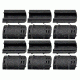 Sniper Rail Cover for Picatinny/Weaver Rails, 12pc Set, Black, MARC1