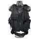 Sniper Tactical Multi Function Molle Plate Vest with Carrier for Bullet Clips/Bullets with Pouch, Black, ASVT01-B