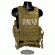 Sniper Tactical Multi Function Molle Plate Vest with Carrier for Bullet Clips/Bullets with Pouch, Camo Tan, ASVT01-TC