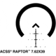 Primary Arms 1-6X24mm First Focal Plane Rifle Scope w/ACSS Raptor 7.62 Reticle, Black, PA1-6X24FFP-R-7.62
