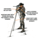 Primos Hunting Trigger Stick Gen 3 Jim Shockey Tall Tripod, 24-62in, Truth Camo, Clam, 65815