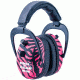 Pro Ears Pro 300 Wind Abatement Hearing Protection NRR 26dB Headset, Pink Zebra P300PZ