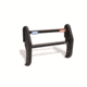 Pro-Gard Industries Black Powder Coated Steel, Standard Push Bumper W/ Intergrated, Two Head, All Blue Led Ions - PB53CC11ION2B