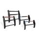 Pro-Gard Industries Black Powder Coated Steel, Standard Push Bumper With Integrated, Four Head, All Red Ion's - PB47UINT13ION4R
