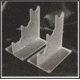 Pro-Shot 2 Base - 3 Scope Stand Item Display, Frosted RS3-Frosted
