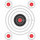 Pro-Shot Pro-Shot 9in x 13in 5 Bullseye Target w/ Adhesive Backing, Pack of 6, P1-Bullseye, Red/Black/White, P1-Bullseye