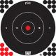 Pro-Shot Pro-Shot Splatter Shot Bullseye Targets Peel And Stick 12 Inch White 5 Pack, White, 12B-WHTE-5PK