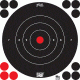 Pro-Shot Pro-Shot Splatter Shot Bullseye Targets Peel And Stick 8 Inch White 6 Pack, 8B-WHITE-6PK