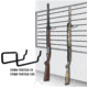 Pro-Shot Vertical Long Gun Display, 100 Bulk, VERTGD-100
