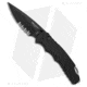 Pro-Tech Knives Lerch TR-5 Spring Assisted Opening Folding Knife, 3.25in, 154CM, Drop Point Blade, Aluminum, Black Handle, Serr, Black/Black, 7.625 inch, BHQ-37622