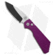 Pro-Tech Knives Strider + PT Automatic Folding Knife, 3.00in, CPM MagnaCut, Drop Point Blade, Aluminum, Purple Handle, Gridlock Purple Al, Purple/Black, 7.00 inch, BHQ-210177