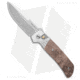 Pro-Tech Knives Terzuola ATCF Custom Automatic Folding Knife, 3.50in, CPM MagnaCut, Drop Point Blade, Steel, Wood, Gray/Brown Handle, Gray/Brown/Gray, 7.90 inch, BHQ-185880