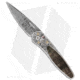 Pro-Tech Knives Ultimate Custom Newport Automatic Folding Knife, 3.00in, Damascus, Spear Point Blade, Mother of Pearl, Gray/White Handle, Pearl/Gold, Gray/White/Black, 7.125 inch, BHQ-30309
