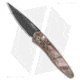 Pro-Tech Knives Ultimate Custom Newport Automatic Folding Knife, 3.00in, Damascus, Spear Point Blade, Titanium, Bronze Handle, Ti w/ Black Pearl, Bronze/Black, 7.125 inch, BHQ-49064