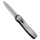 Pro-Tech Pro-Tech Dark Angel Steel Custom OTF Automatic Knife 3.7" Satin, Gray, 154CM, adult, BHQ-9853