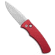 Pro-Tech Pro-Tech Duke 2 Automatic Knife Red Battle Worn Aluminum 2.7" Satin MagnaCut, Red, CPM MagnaCut, adult, BHQ-222722