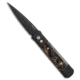 Pro-Tech Pro-Tech Godfather Automatic Knife Black w/ Custom Noble Inlays 4&quot; Black, Black, 154CM, adult, BHQ-71369