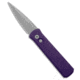 Pro-Tech Knives Godson Automatic Folding Knife, 3.15in, 154CM, Spear Point Blade, Aluminum, Purple Handle, Stonewash, Purple/Gray, 7.56 inch, BHQ-100992
