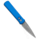Pro-Tech Knives Godson Automatic Folding Knife, 3.15in, 154CM, Spear Point Blade, Aluminum, Blue Handle, Blue/Dark Gray, 7.56 inch, BHQ-222753