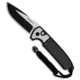 Pro-Tech Knives Les George Rockeye Steel Custom Automatic Folding Knife, 3.375in, CPM 154, Drop Point Blade, Stainless Steel, Black/Gray Handle, Black/Gray/Black, 8.375 inch, BHQ-31258