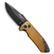 Pro-Tech Knives Les George SBR Automatic Folding Knife, 2.625in, CPM S35VN, Drop Point Blade, Aluminum, ULTEM, Black/Yellow Handle, Amber Ultem, Black/Yellow/Black, 6.50 inch, BHQ-137573