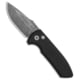 Pro-Tech Knives Les George SBR Automatic Folding Knife, 2.625in, CPM S35VN, Drop Point Blade, Aluminum, Black Handle, Acid Wash, Black/Gray, 6.50 inch, BHQ-102256