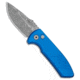 Pro-Tech Knives Les George SBR Automatic Folding Knife, 2.625in, CPM S35VN, Drop Point Blade, Aluminum, Blue Handle, Acid Wash, Blue/Gray, 6.50 inch, BHQ-97049