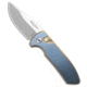 Pro-Tech Knives Les George SBR Automatic Folding Knife, 2.60in, CPM S35VN, Drop Point Blade, Titanium, Bronze/Blue Handle, Blue/Orange/Peel/Bronze/Gray, 6.45 inch, BHQ-185900