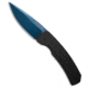 Pro-Tech Knives Magic 2 Whiskers Automatic Folding Knife, 3.75in, 154CM, Spear Point Blade, Aluminum, Black Handle, Feather Al, Sapphire, Black/Blue Sapphire, 8.625 inch, BHQ-218745