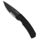 Pro-Tech Knives Magic 2 Whiskers Automatic Folding Knife, 3.75in, 154CM, Spear Point Blade, Aluminum, Black Handle, Tactical, Black Serr, Black/Black, 8.625 inch, BHQ-88630
