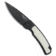 Pro-Tech Knives Magic 2 Whiskers Automatic Folding Knife, 3.75in, 154CM, Spear Point Blade, Aluminum, Micarta, Black/White Handle, Tuxedo, Black/White/Black, 8.625 inch, BHQ-80653